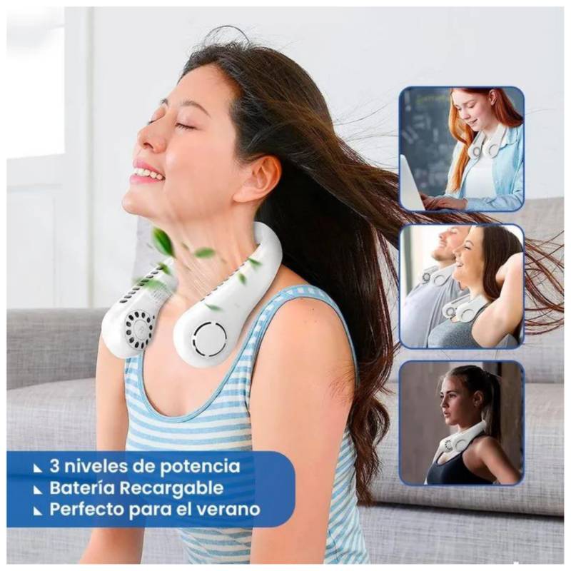 VENTILADOR PORTATIL DE CUELLO  " VERANO 2025"